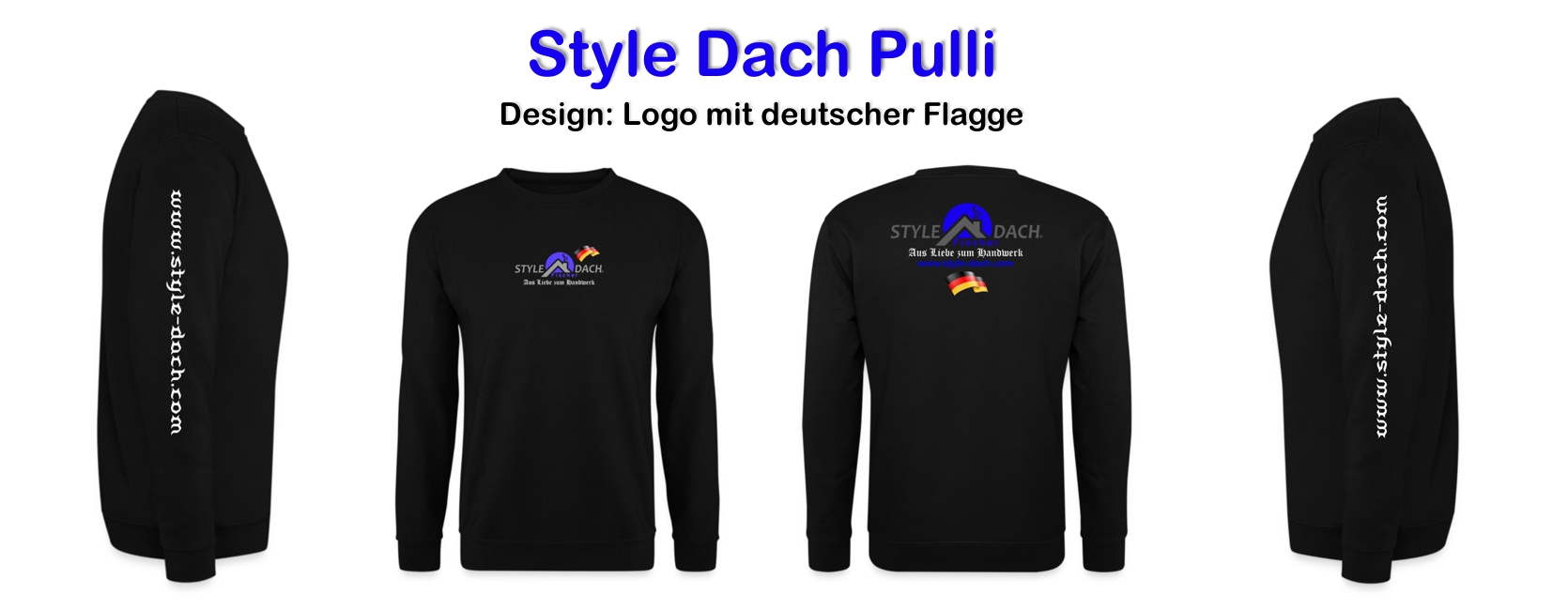 Style Dach Pulli mit Flagge Deutschland