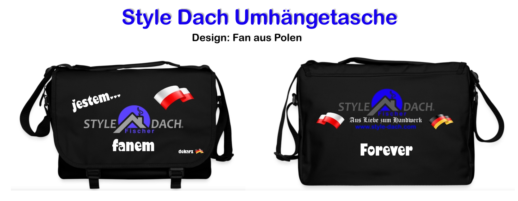 Ich bin Fan - Laptop Tasche Polnisches Design